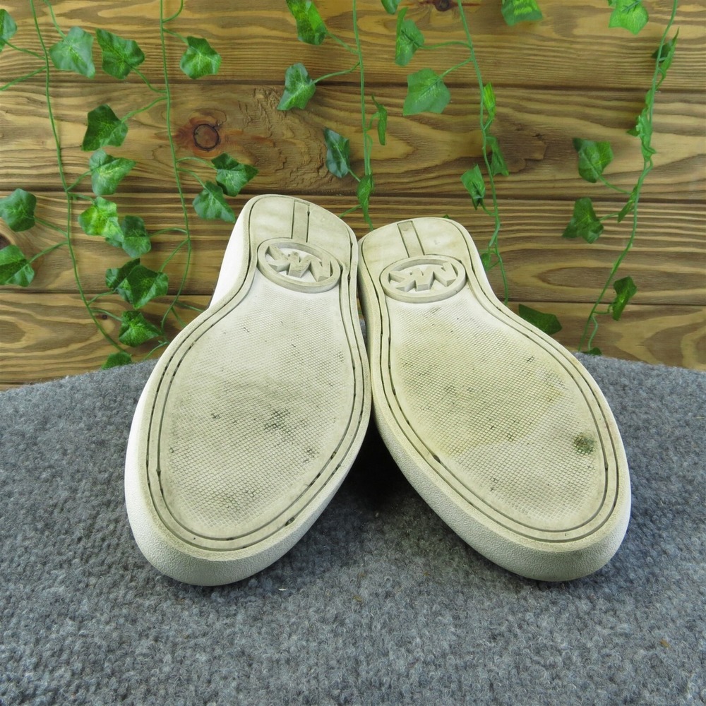 MICHAEL KORS Keaton Women's Logo Print Coated Canvas Slip On Sneakers Brown US 9 - Picture 9 of 9